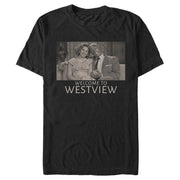 Men's Marvel WandaVision Welcome to Westview Portrait  Adult T-Shirt