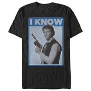 Men's Star Wars Han Solo Quote I Know  Adult T-Shirt