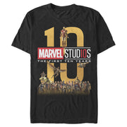 Men's Marvel Studios First Ten Years Full Cast  Adult T-Shirt