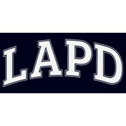 Men's LAPD Simple White Logo  Adult T-Shirt