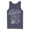 Men's Lost Gods Map of California  Adult Tank Top