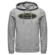 Men's Batman Logo Modern Wing  Adult Pull Over Hoodie