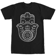 Women's CHIN UP Henna Hamsa Hand  Adult Boyfriend Tee