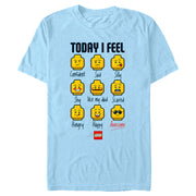 Men's LEGO Minifigure Head Emotions  Adult T-Shirt