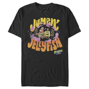 Men's SpongeBob SquarePants Sponge on the Run Jumping Jellyfish  Adult T-Shirt