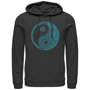 Women's Lost Gods Henna Yin Yang  Adult Pull Over Hoodie