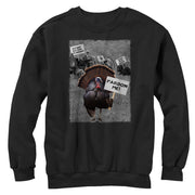 Men's Lost Gods Thanksgiving Turkey Pardon Me  Adult Sweatshirt