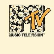 Men's MTV Floral Print Logo  Adult T-Shirt