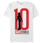 Men's Marvel 10 Anniversary Widow  Adult T-Shirt