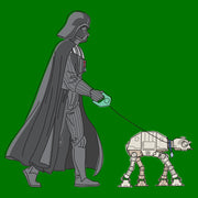 Men's Star Wars Darth Vader AT-AT Walking the Dog  Adult T-Shirt