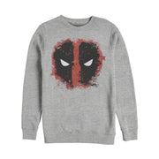 Men's Marvel Deadpool Reverse Mask Splatter  Adult Sweatshirt