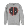 Men's Marvel Deadpool Reverse Mask Splatter  Adult Sweatshirt