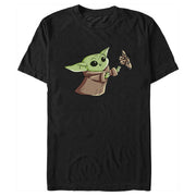 Men's Star Wars: The Mandalorian Grogu Chasing Butterflies  Adult T-Shirt