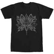 Women's CHIN UP Henna Lotus Flower  Adult Boyfriend Tee