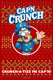 Men's Cap'n Crunch Christmas Sweater Print  Adult T-Shirt