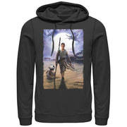 Men's Star Wars The Force Awakens Rey on Jakku  Adult Pull Over Hoodie