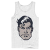 Men's Superman Classic Clark Kent Portrait  Adult Tank Top