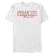 Men's Stranger Things Classic Logo  Adult T-Shirt