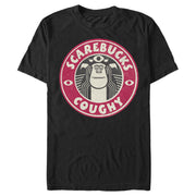 Men's Monsters at Work Scarebucks Coughy  Adult T-Shirt