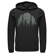 Men's Lost Gods Tree Stump Forest Silloutte  Adult Pull Over Hoodie