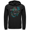 Men's The Little Mermaid Ariel Neon Light Print  Adult Pull Over Hoodie