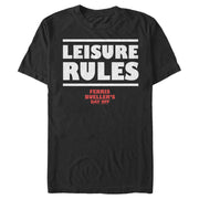 Men's Ferris Bueller's Day Off Leisure Rules  Adult T-Shirt