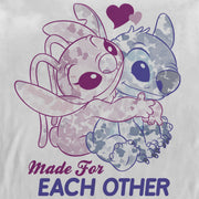 Men's Lilo & Stitch Made for Each Other  Adult Long Sleeve Shirt