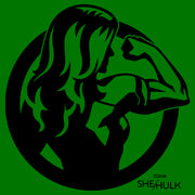 Men's She-Hulk: Attorney at Law Flex Icon Outline  Adult T-Shirt