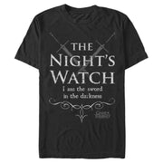 Men's Game of Thrones Night's Watch Motto  Adult T-Shirt