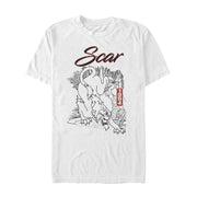 Men's Lion King Scar Slinks Away  Adult T-Shirt