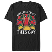 Men's Marvel Deadpool Likes Tacos  Adult T-Shirt