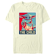 Men's Star Wars: The Mandalorian Grogu The Child Hope Poster  Adult T-Shirt