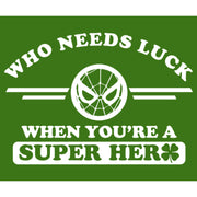 Men's Marvel Spider-Man St. Patrick's Day Who Needs Luck When Your a Superhero  Adult T-Shirt