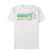 Men's Toy Story Ducky & Bunny Fun Rainbow Race  Adult T-Shirt