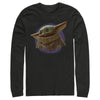 Men's Star Wars: The Mandalorian The Child Circle Halo  Adult Long Sleeve Shirt