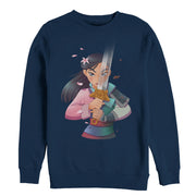 Men's Mulan Anime Reflection  Adult Sweatshirt