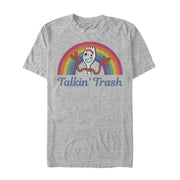 Men's Toy Story Forky Talkin' Trash Rainbow  Adult T-Shirt