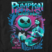 Men's The Nightmare Before Christmas Pumpkin King World Tour  Adult T-Shirt