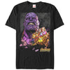 Men's Marvel Avengers: Infinity War Thanos Stained Glass  Adult T-Shirt