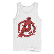 Men's Marvel Avengers: Endgame Shatter Logo  Adult Tank Top