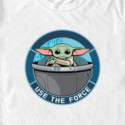 Men's Star Wars: The Mandalorian Grogu Use the Force Badge  Adult T-Shirt