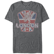 Men's Lost Gods London Union Jack Lion  Adult T-Shirt