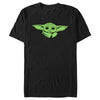 Men's Star Wars: The Mandalorian Grogu Green Head  Adult T-Shirt