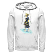 Men's Kingdom Hearts 1 Beach Sora  Adult Pull Over Hoodie