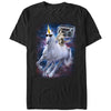 Men's Lost Gods Boombox Cat and Unicorn Space Song  Adult T-Shirt