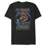 Men's Nintendo Mario Circle 1985  Adult T-Shirt