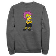 Men's The Simpsons Punk Lisa  Adult Sweatshirt