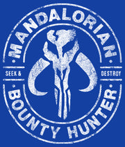 Men's Star Wars: The Mandalorian Seek & Destroy Stamp  Adult T-Shirt