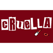 Men's Cruella Lipstick Logo  Adult T-Shirt