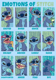 Men's Lilo & Stitch Emotions of 626  Adult T-Shirt